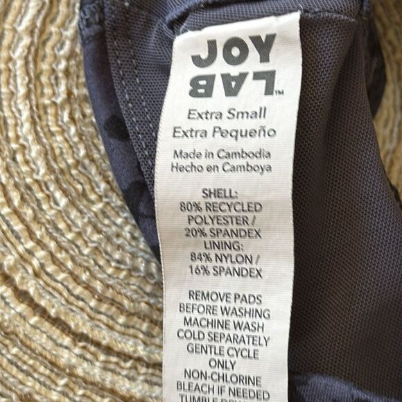 Joy‎ Lab Strappy Sports Bra XS Dark Gray Black Stretch - Picture 6 of 8